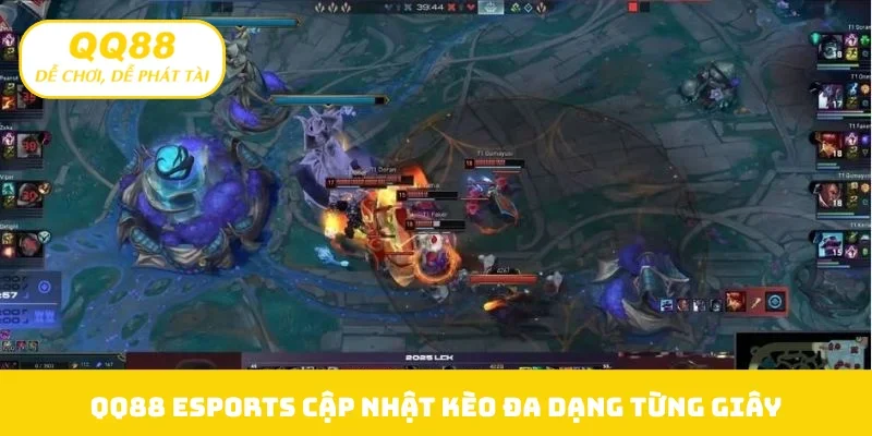 QQ88 eSports cập nhật kèo đa dạng từng giây